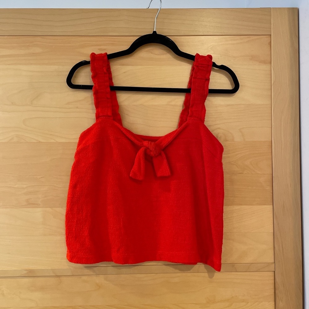 *SOLD ON DEPOP* madewell cropped tie tank - Picture 1 of 2
